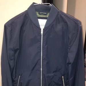 Asos blue mens large bomber jacket
